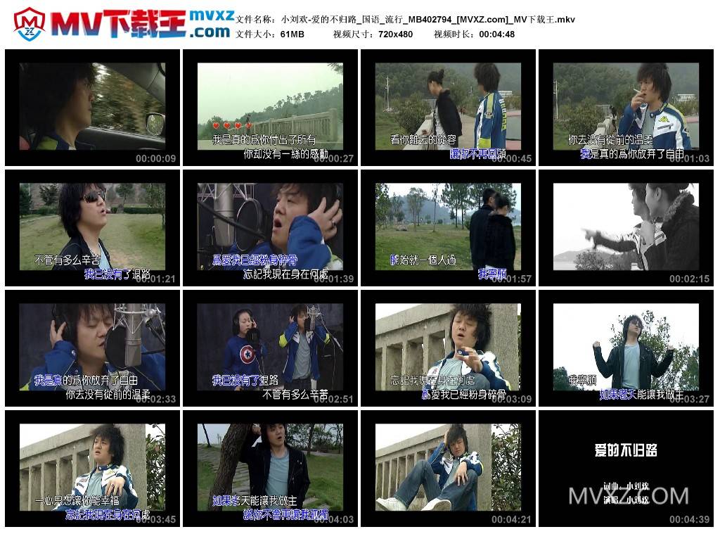 小刘欢-爱的不归路_国语_流行_MB402794